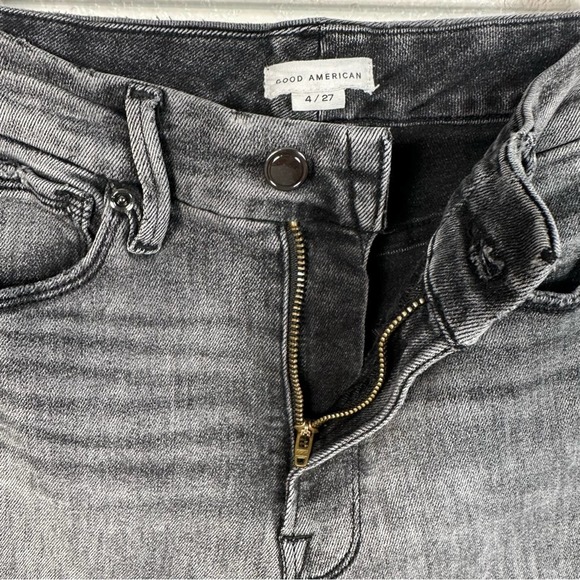 Good American Womens Good Legs Stovepipe Cigarette Jeans in Grey Size 4 / 27 - Picture 8 of 11